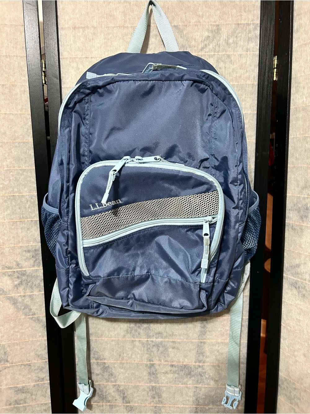 L.L. Bean De Luxe Blue Light Backpack Organizer School Nylon Laptop Work Travel